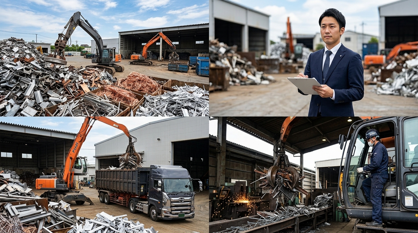 大阪府近辺でのスクラップの回収は、B-STEELへ