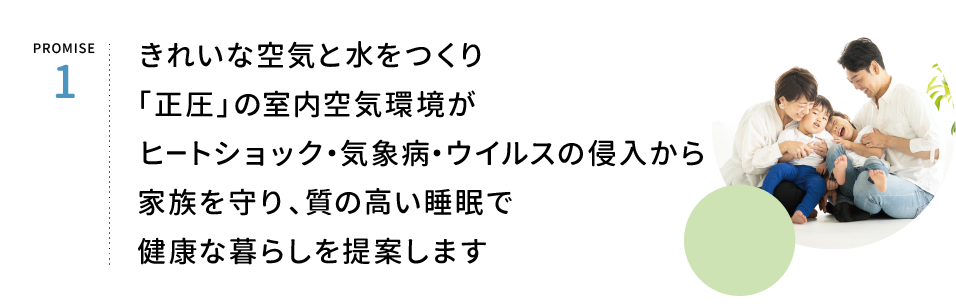 PROMISE1　きれいな空気と水をつくり
