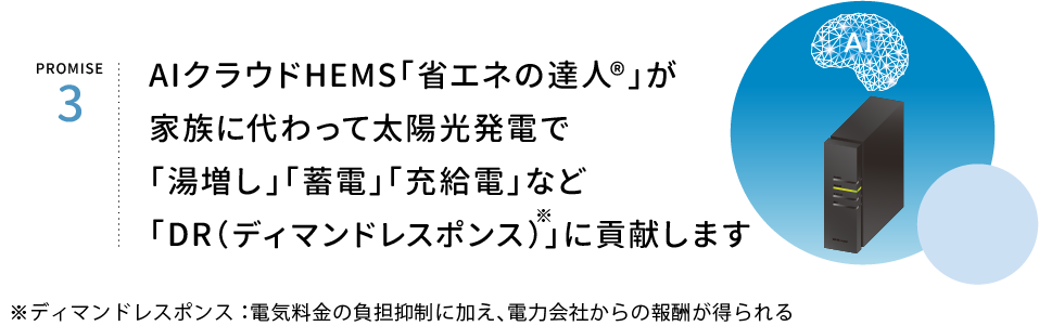 PROMISE3　AIクラウドHEMS「省エネの達人®」
