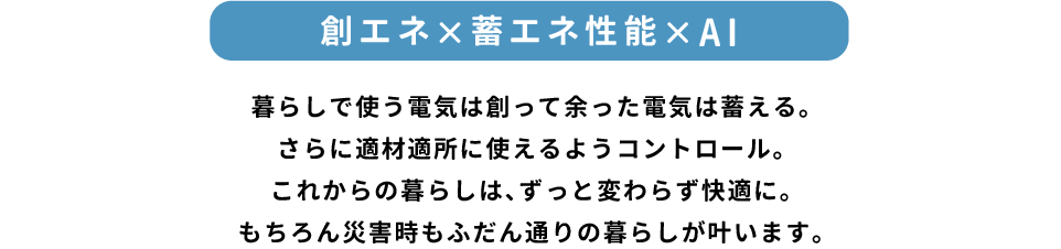 創エネ×畜エネ性能×AI